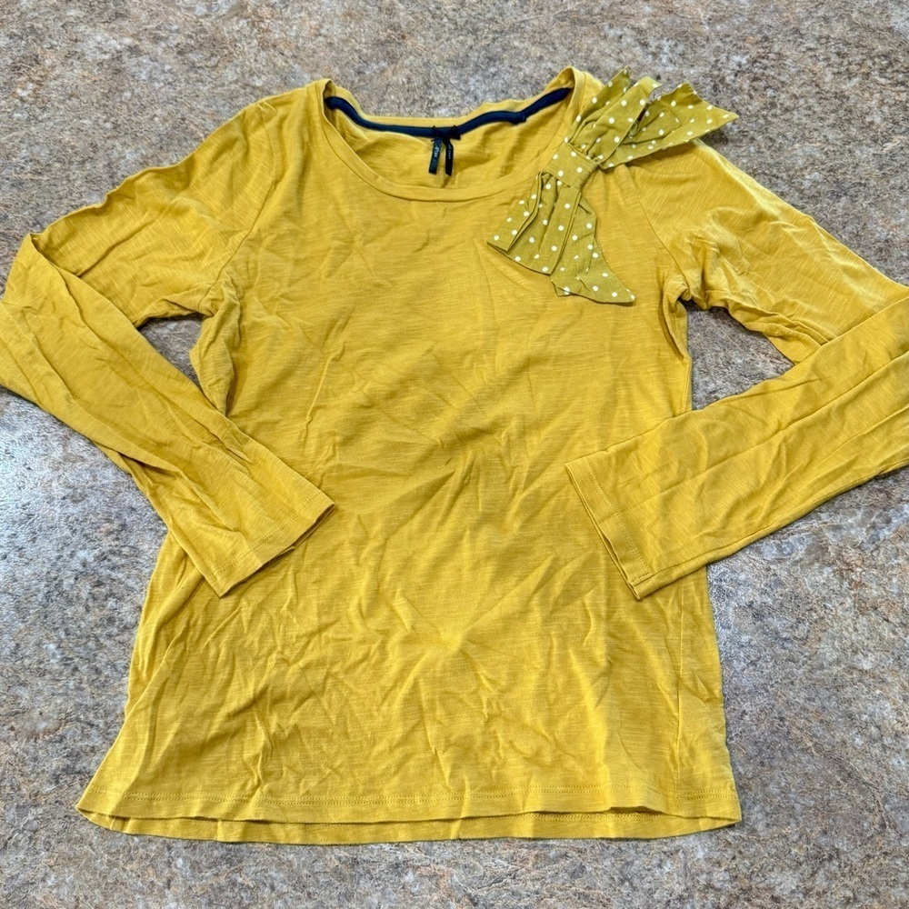 Next Mustard Yellow Bow Top – Size 14Y